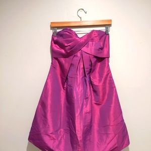 Dusk Collection by Sheila Yen Purple Iridescent Strapless Dress.